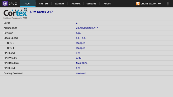 download the new for android CPU-Z 2.08